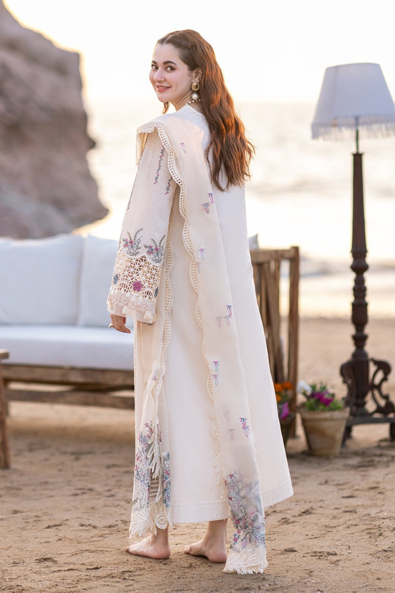 QN997 - Qalamkar 3 Piece Chickenkari Embroidered Lawn Suit