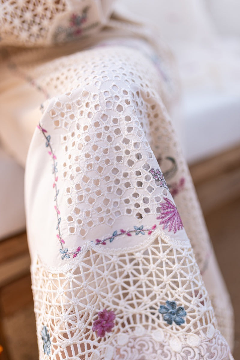 QN997 - Qalamkar 3 Piece Chickenkari Embroidered Lawn Suit