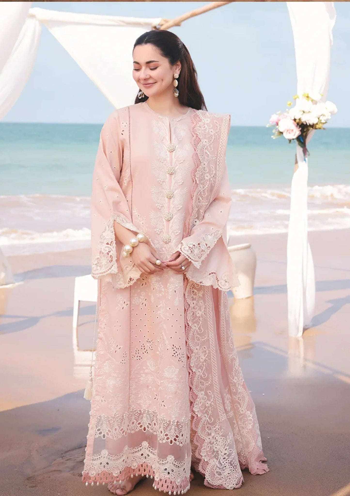 QN1042 - Imrozia Serene Hania Luxury Lawn 3Pc Suit