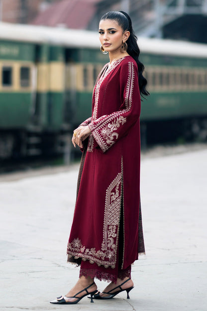 Jazmin - Winter 3PC Dhanak Embroidered Suit -QN1108