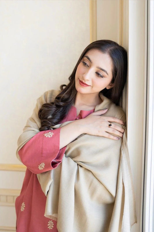 QN611-WINTER 3PC Dhanak suit with Dhanak Shawll
