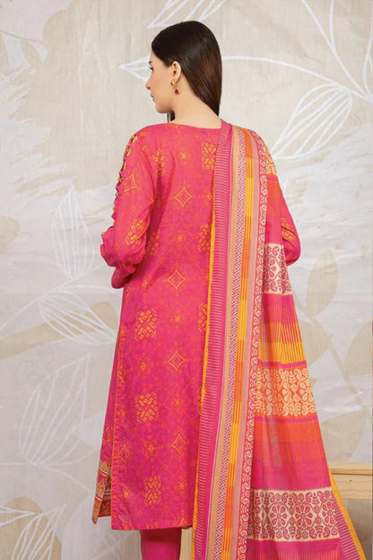 QN926- Winter 3PC Linen Printed Suit