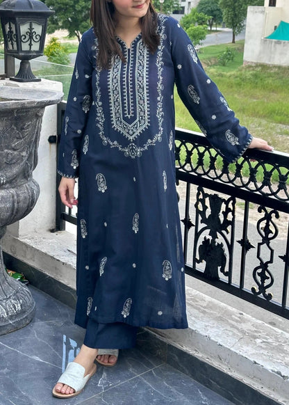 QN839-Summer Lawn Embroidered Unstitched 2pc