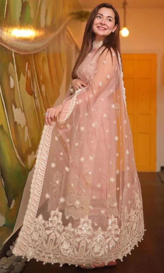 QN979-3 Piece Summer Unstitched Heavy Embroidered Lawn Suit