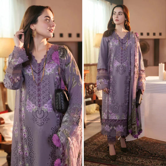QN1039 - SUMMER Jade 3PC Lawn Chickenkari Embroidered Suit